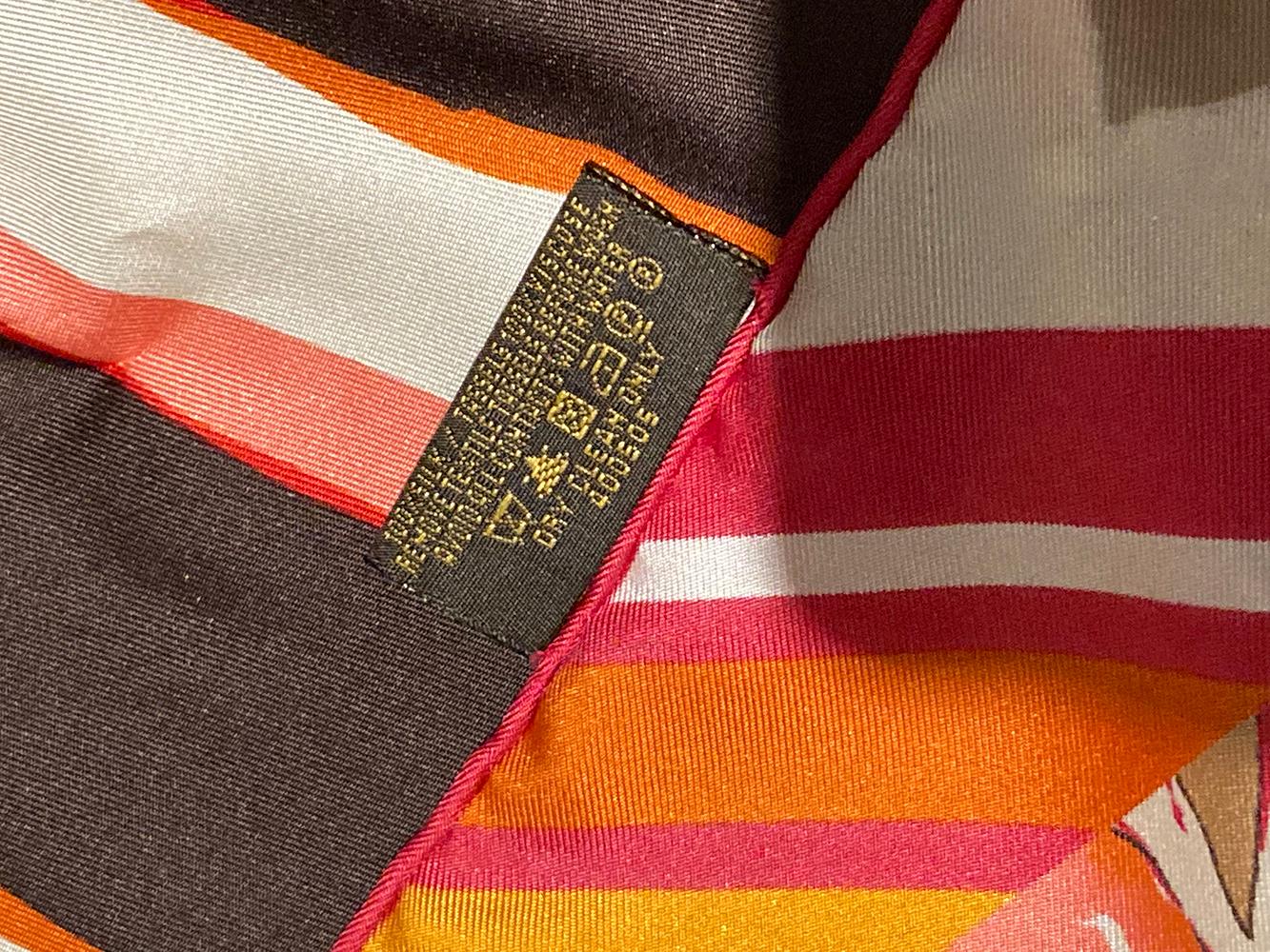 LOUIS VUITTON Limited Edition Tassel Silk Scarf