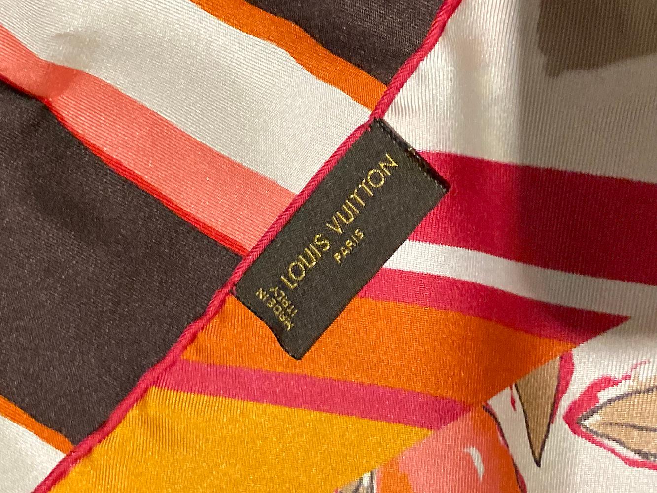 LOUIS VUITTON Limited Edition Tassel Silk Scarf