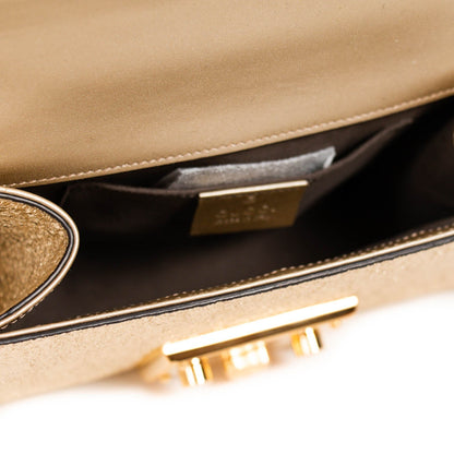 Gucci Metallic Padlock Shoulder Bag