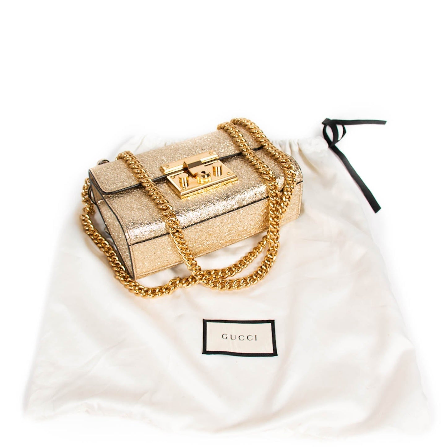 Gucci Metallic Padlock Shoulder Bag
