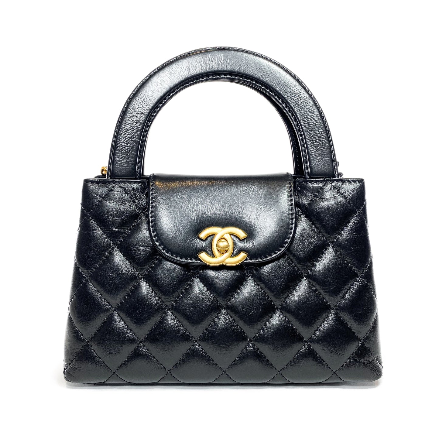 Chanel Kelly Leather Black Shoulder Bag