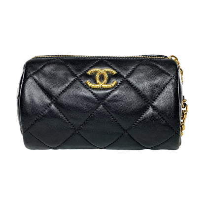 Chanel Mini Lambskin Black Shoulder Bag 4