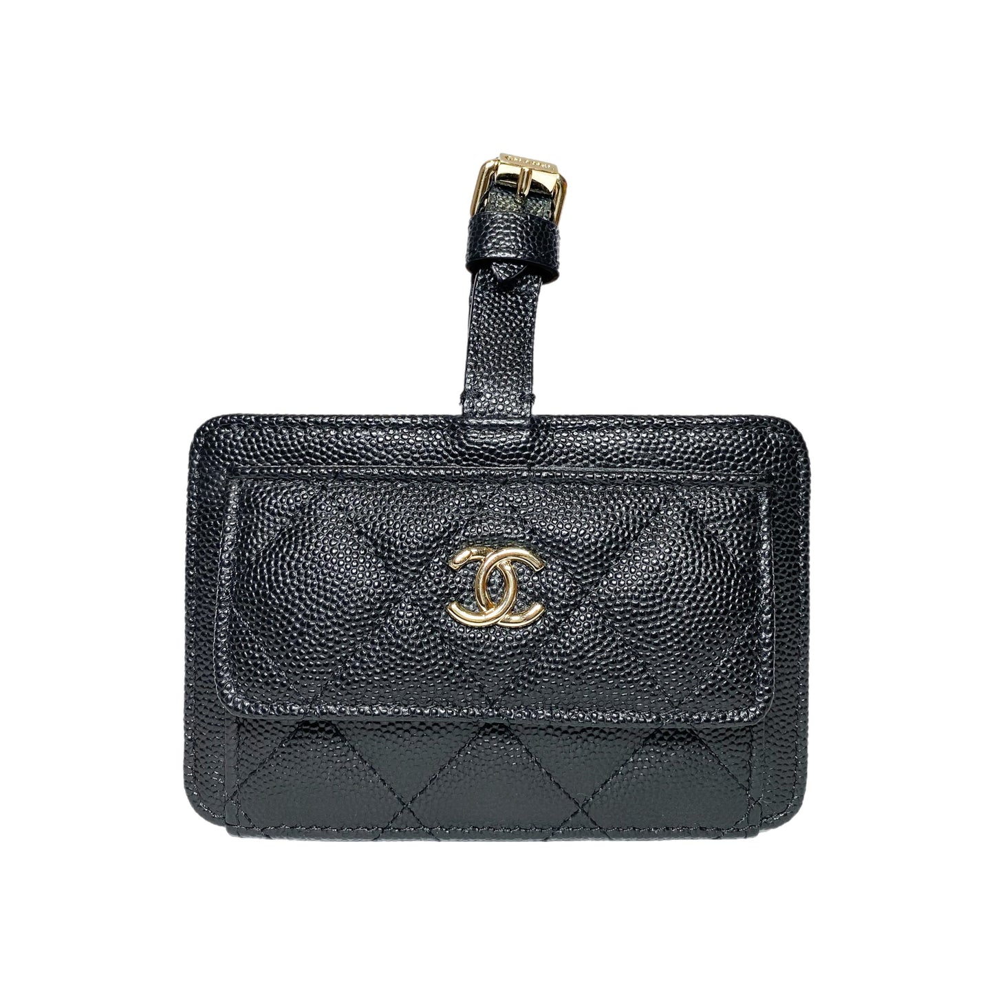 Chanel 25 Caviar Leather Black Handbag