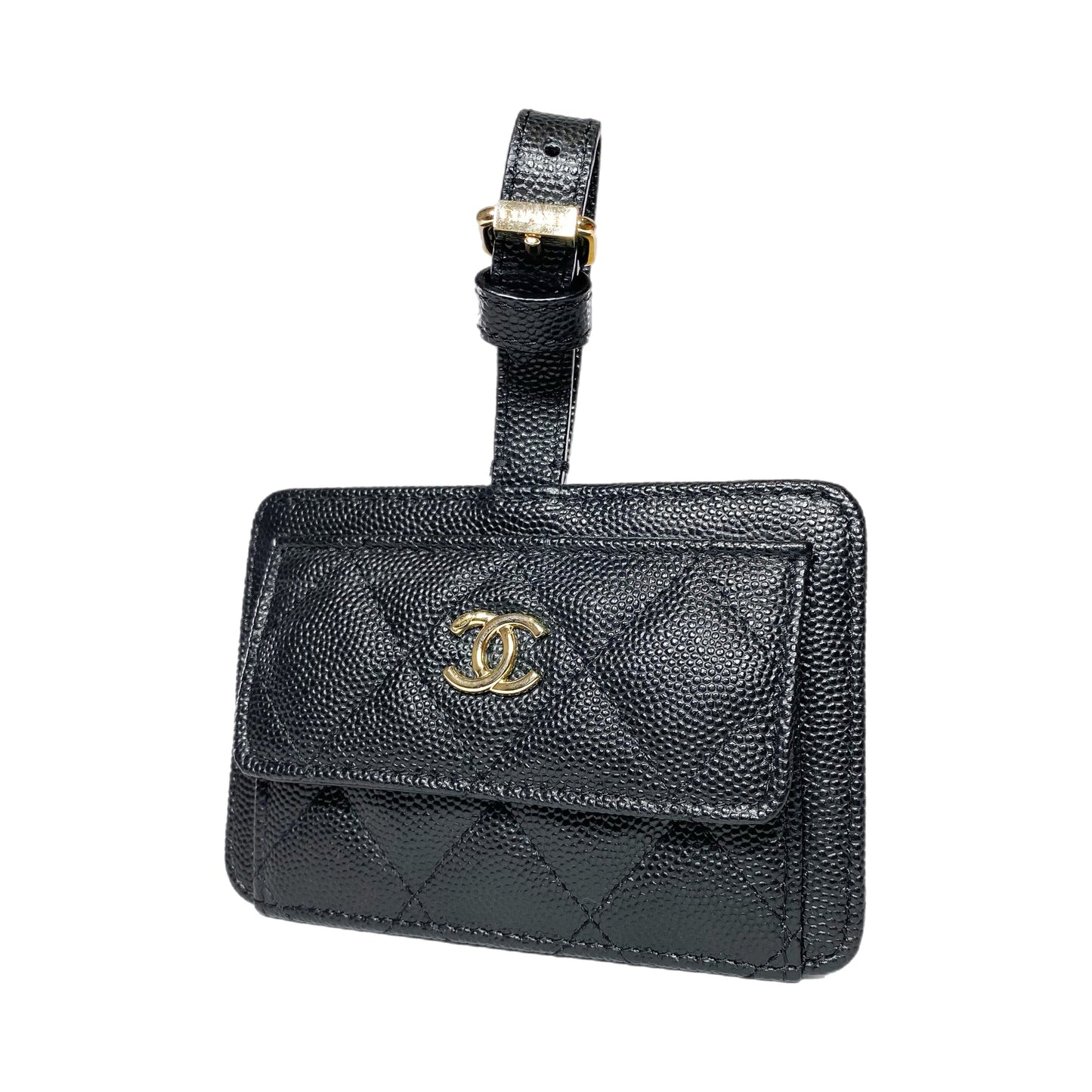 Chanel 25 Caviar Leather Black Handbag