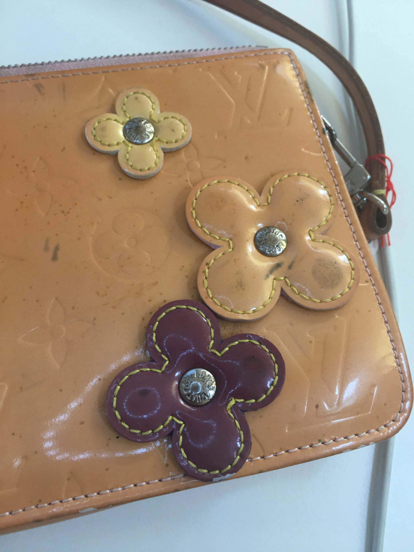 LOUIS VUITTON Lexington Pochette in Yellow Patent