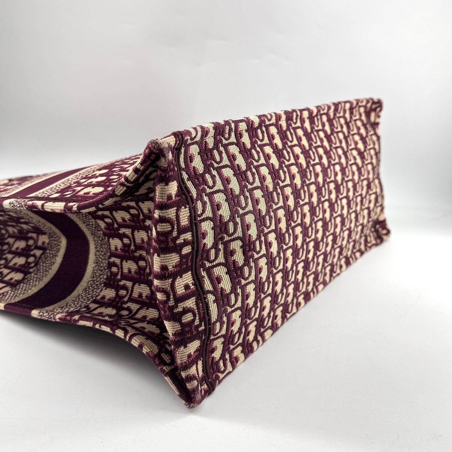 Dior Oblique Large Book Tote Burgundy