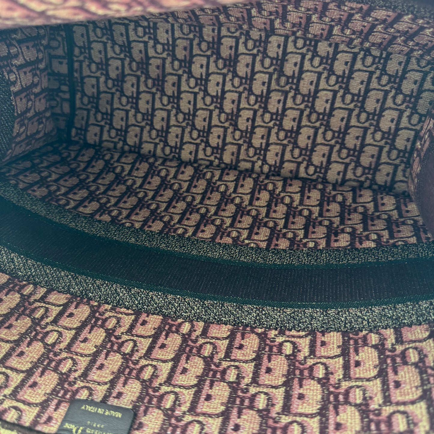 Dior Oblique Large Book Tote Burgundy