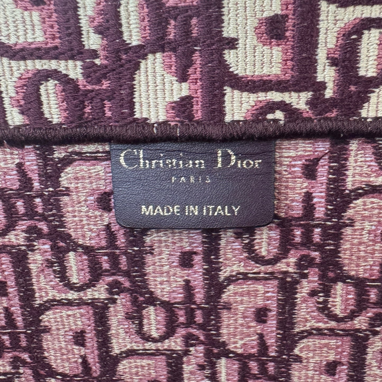 Dior Oblique Large Book Tote Burgundy