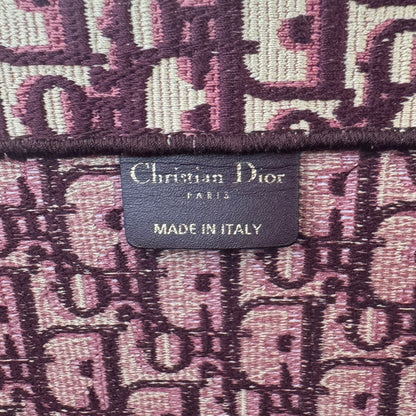 Dior Oblique Large Book Tote Burgundy