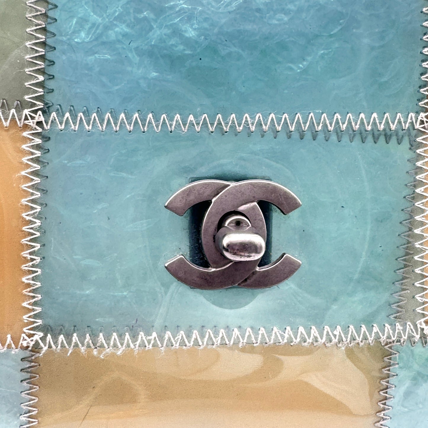 Chanel PVC Turnlock Flap Bag Year 1999