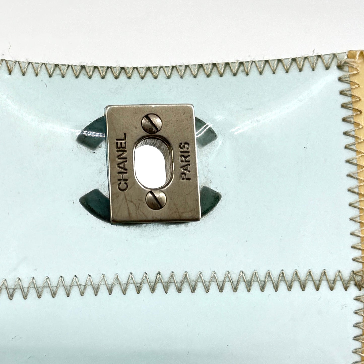 Chanel PVC Turnlock Flap Bag Year 1999