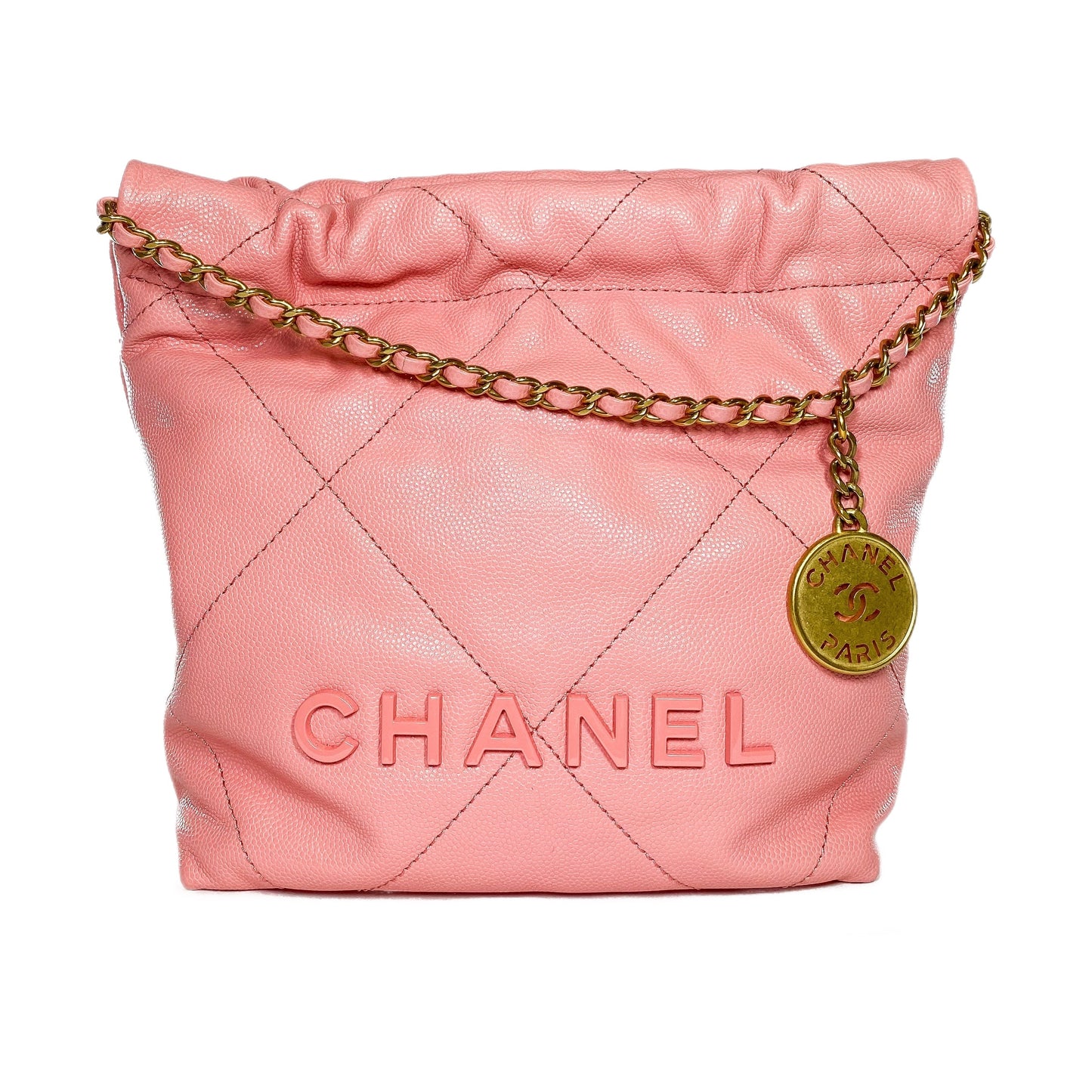 Chanel Mini Caviar Leather Gold Shoulder Bag 2