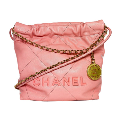 Chanel Mini Caviar Leather Gold Shoulder Bag 2