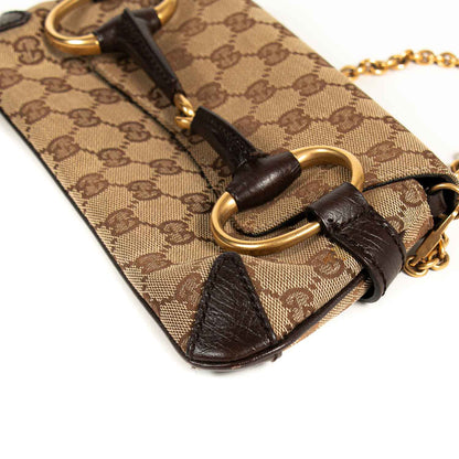 Gucci GG Canvas Horsebit Clutch