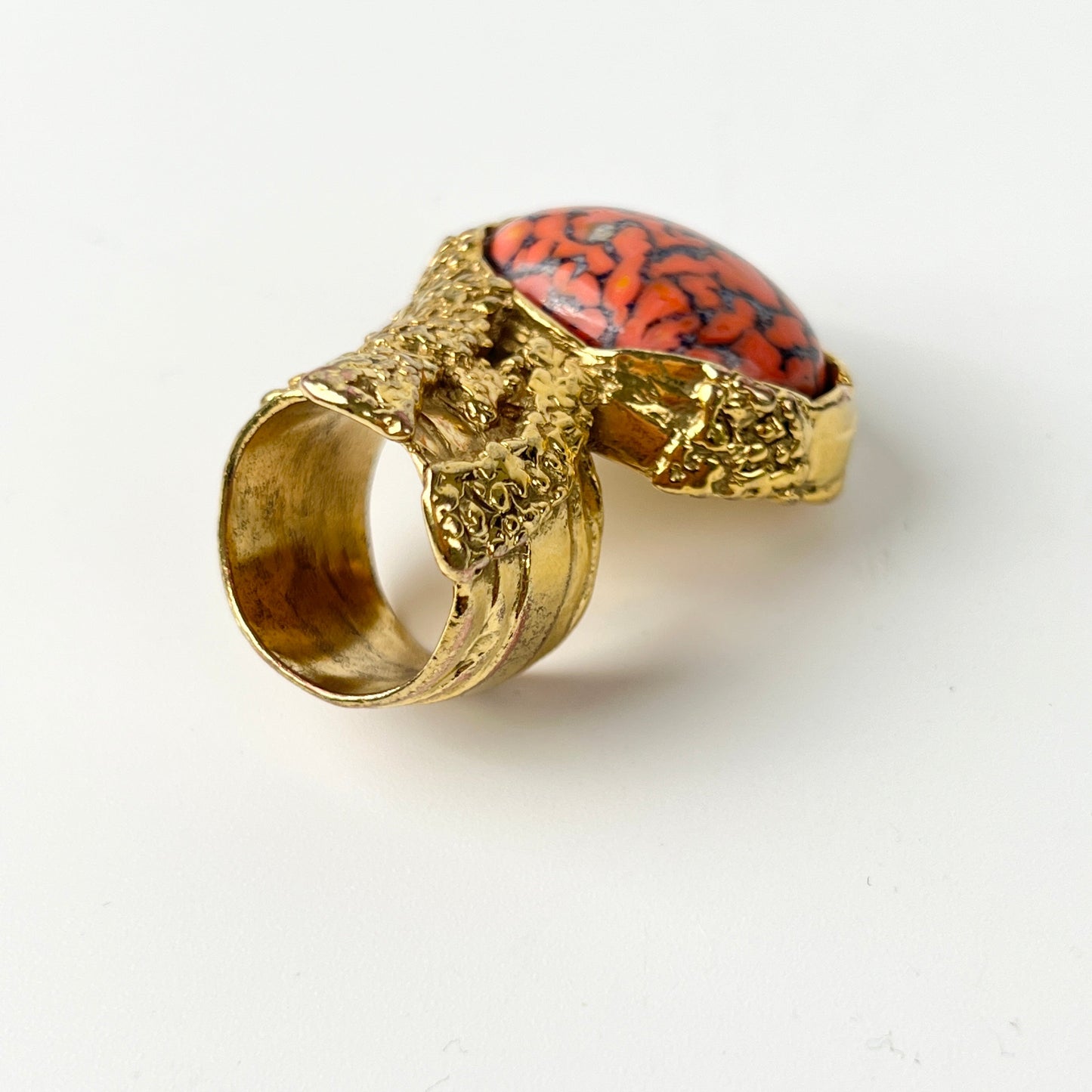 Saint Laurent Cocktail Ring Pink