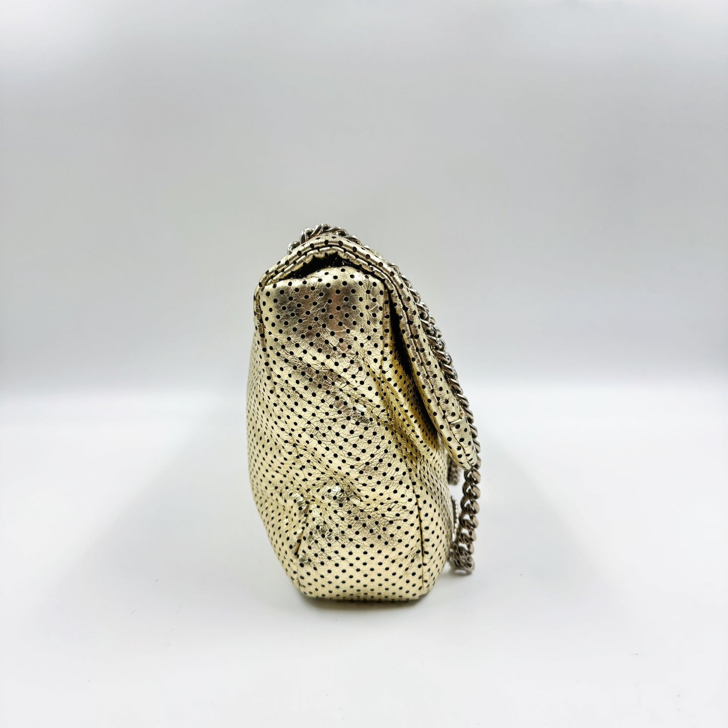 Chanel 2.55 Metallic Leather Drill Flap Bag TWS