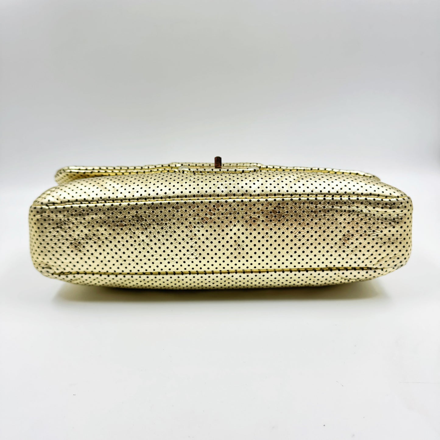 Chanel 2.55 Metallic Leather Drill Flap Bag TWS