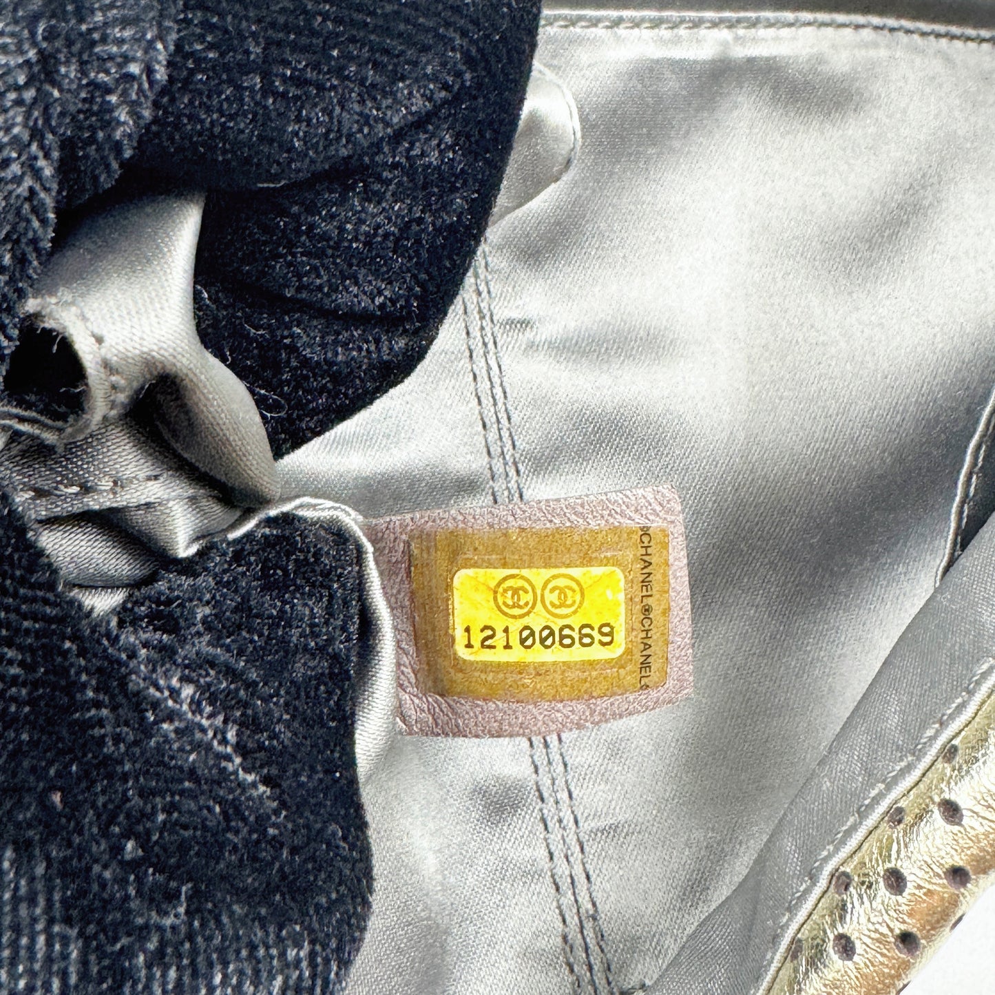 Chanel 2.55 Metallic Leather Drill Flap Bag TWS