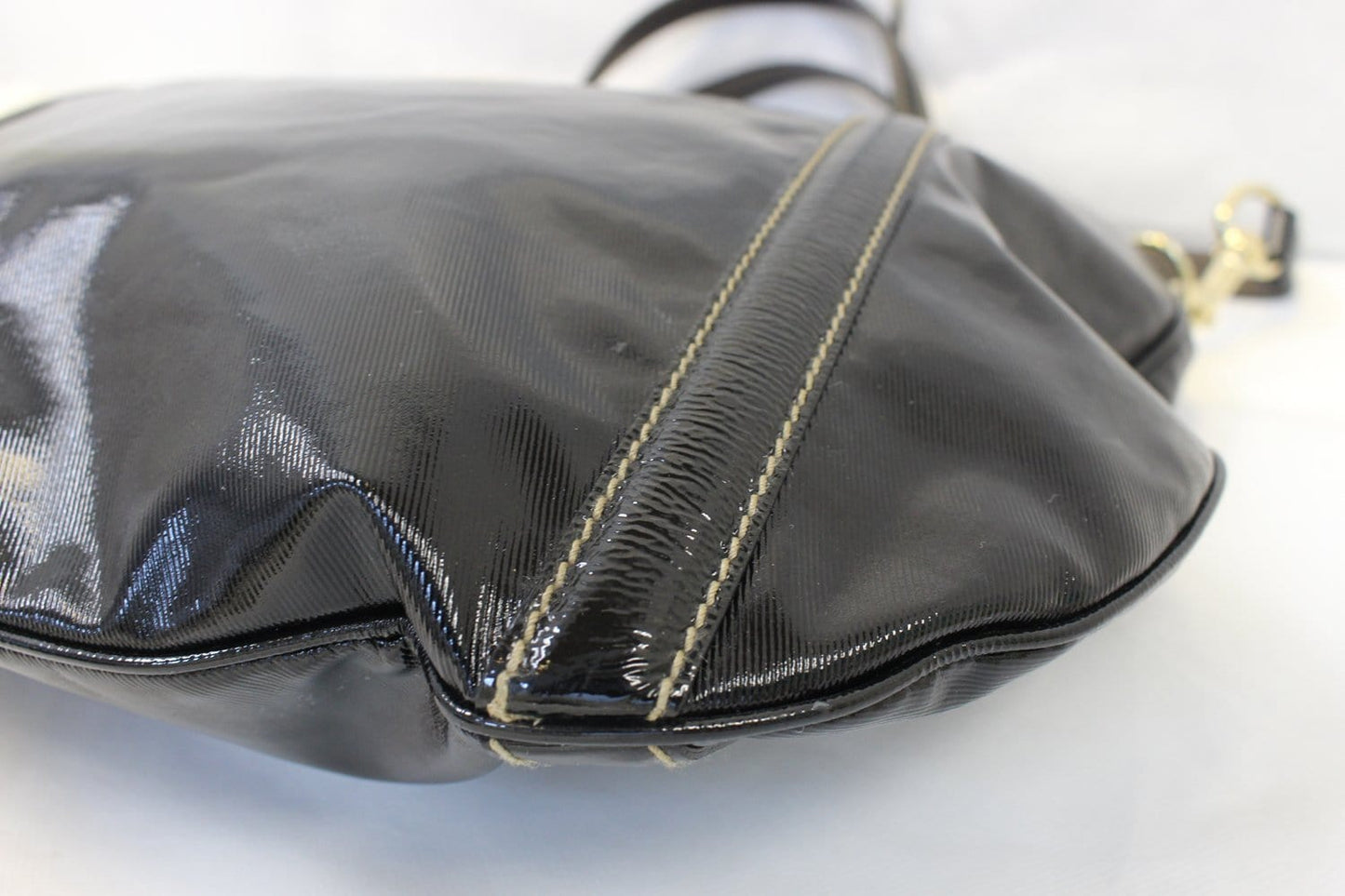 GUCCI 162886 Black Leather Britt Hobo Bag