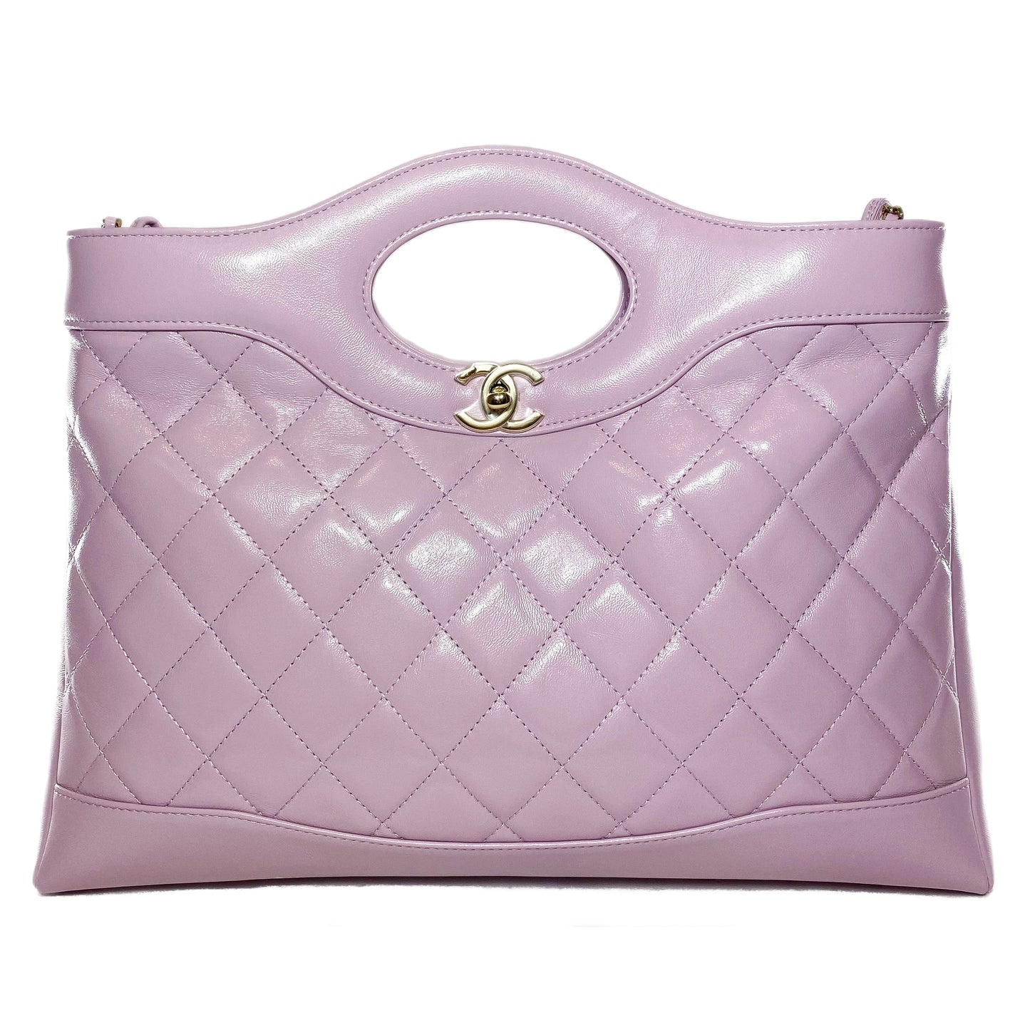 Chanel Lambskin Gold Elegant Tote Bag
