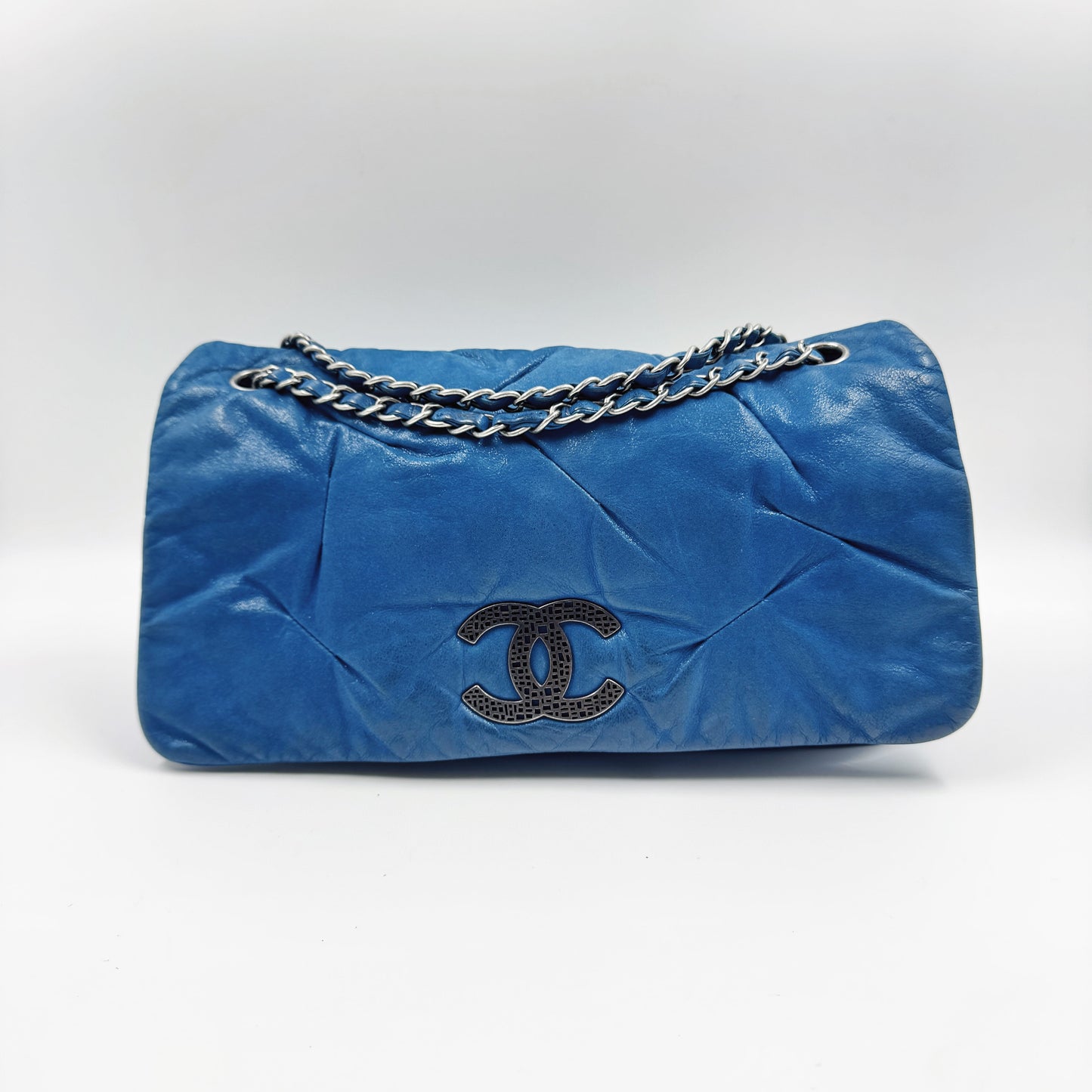 Chanel CC Glint Iridescent Calfskin Nubuck Flap bag TWS