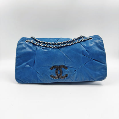 Chanel CC Glint Iridescent Calfskin Nubuck Flap bag TWS