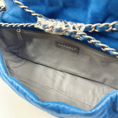 Chanel CC Glint Iridescent Calfskin Nubuck Flap bag TWS