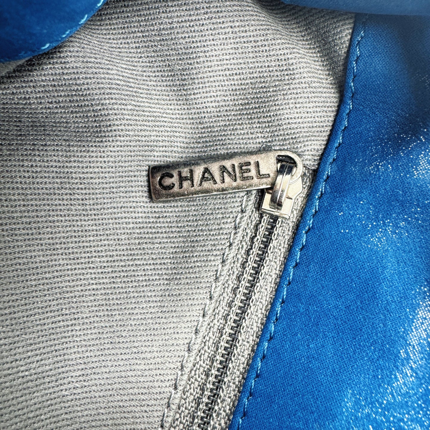 Chanel CC Glint Iridescent Calfskin Nubuck Flap bag TWS