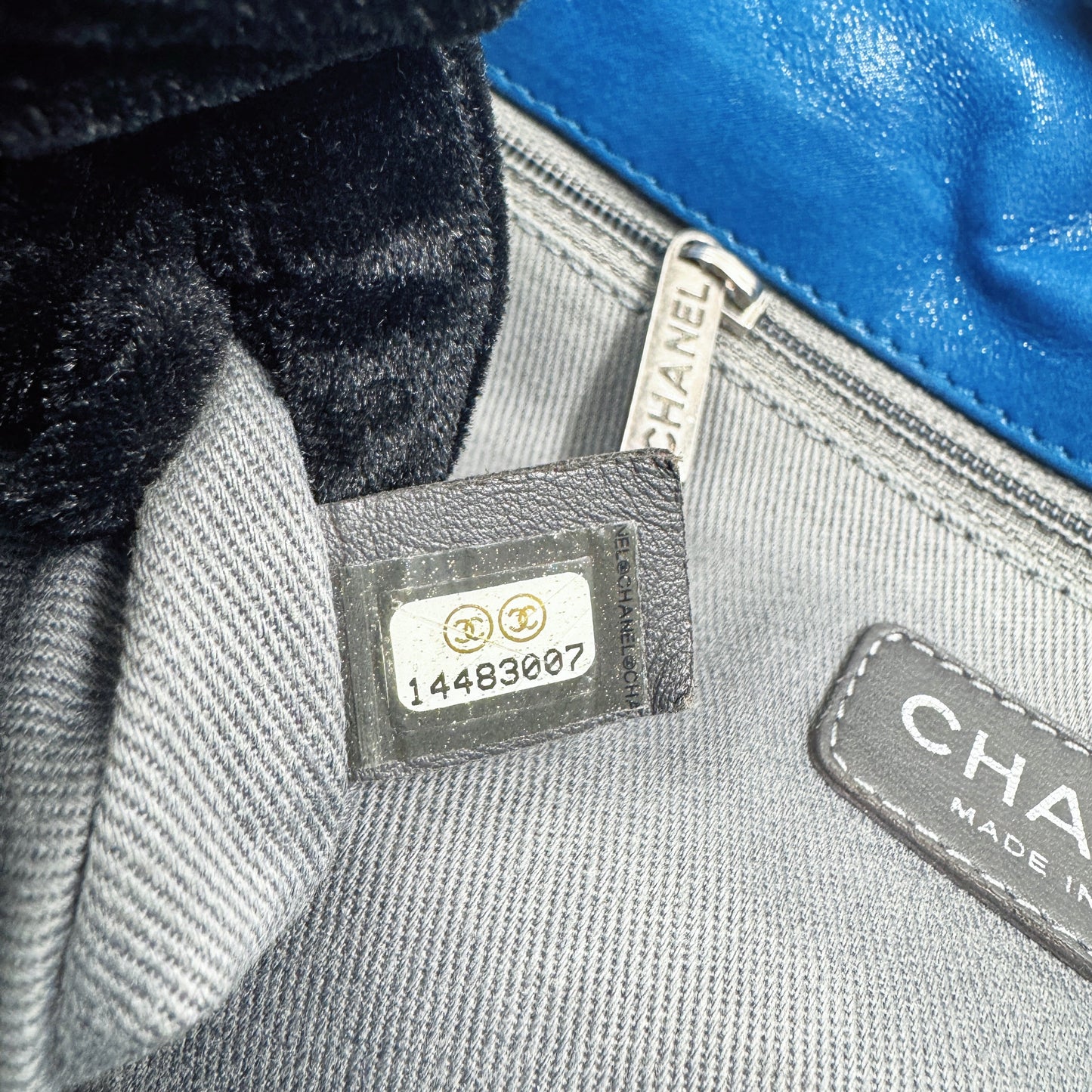 Chanel CC Glint Iridescent Calfskin Nubuck Flap bag TWS