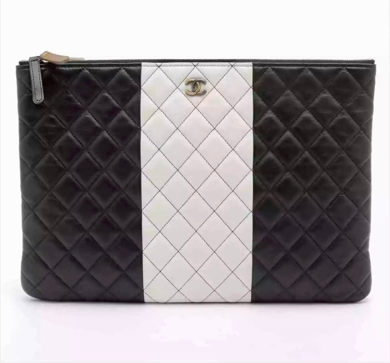 Chanel Small Lambskin Black Clutch