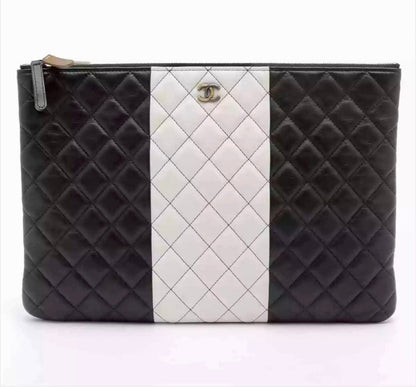 Chanel Small Lambskin Black Clutch