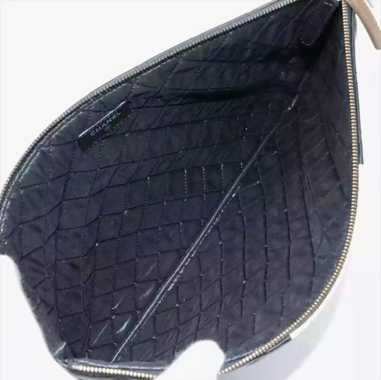 Chanel Small Lambskin Black Clutch