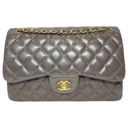 Chanel Flap Lambskin Gold Shoulder Bag 4