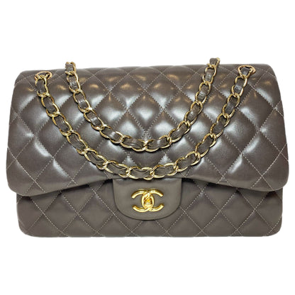 Chanel Flap Lambskin Gold Shoulder Bag 4