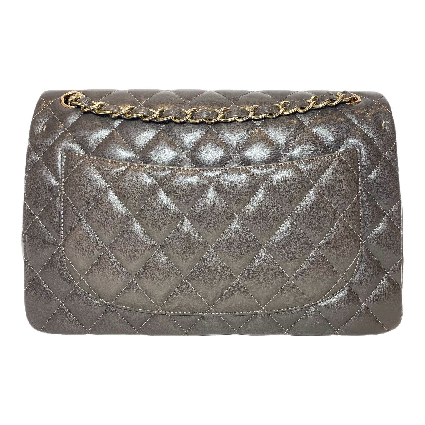 Chanel Flap Lambskin Gold Shoulder Bag 4