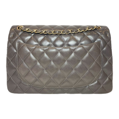 Chanel Flap Lambskin Gold Shoulder Bag 4