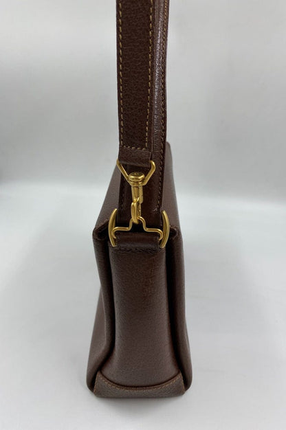 Gucci Leather Bag w Bamboo clasp