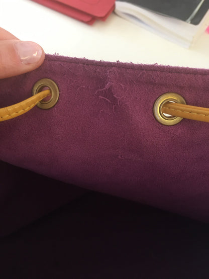 LOUIS VUITTON Noe Shoulder Bag in Yellow Leather