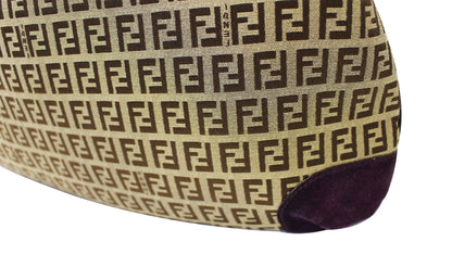 FENDI Forever Beige Monogram Canvas Hobo Bag