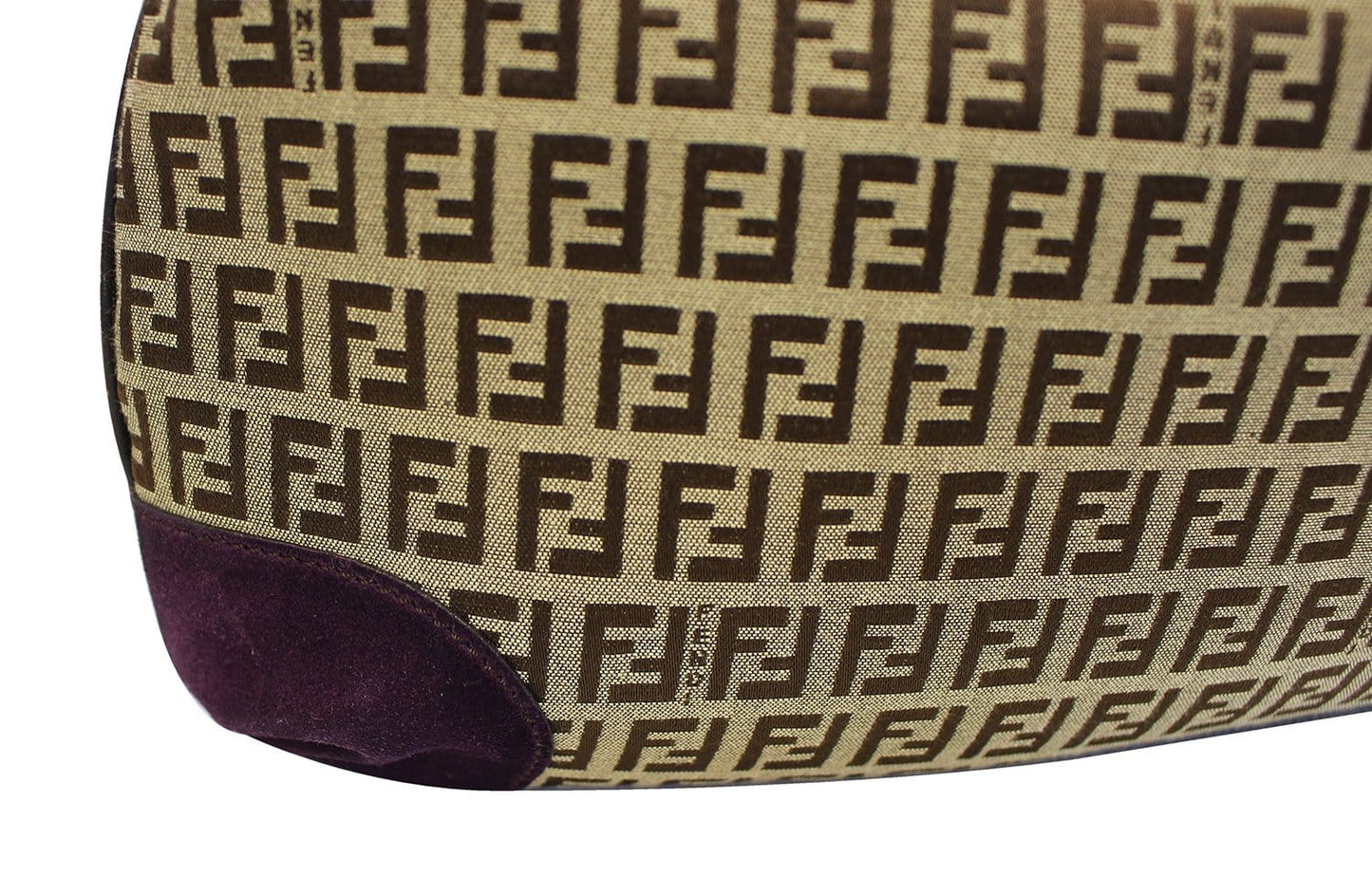 FENDI Forever Beige Monogram Canvas Hobo Bag