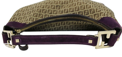 FENDI Forever Beige Monogram Canvas Hobo Bag