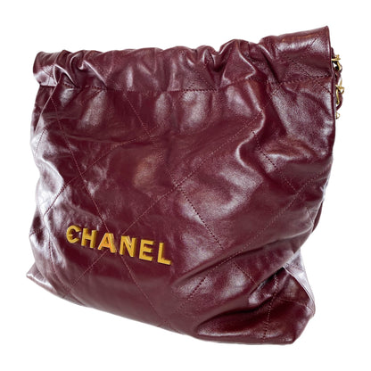 Chanel Small Leather Gold Clutch