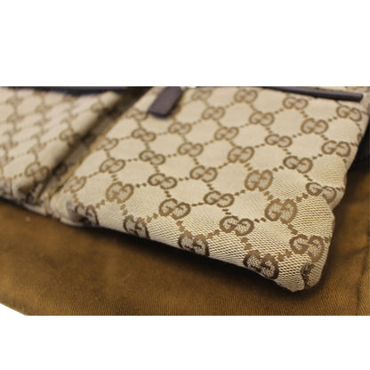 GUCCI Monogram Waist Bum Bag 28566 Brown