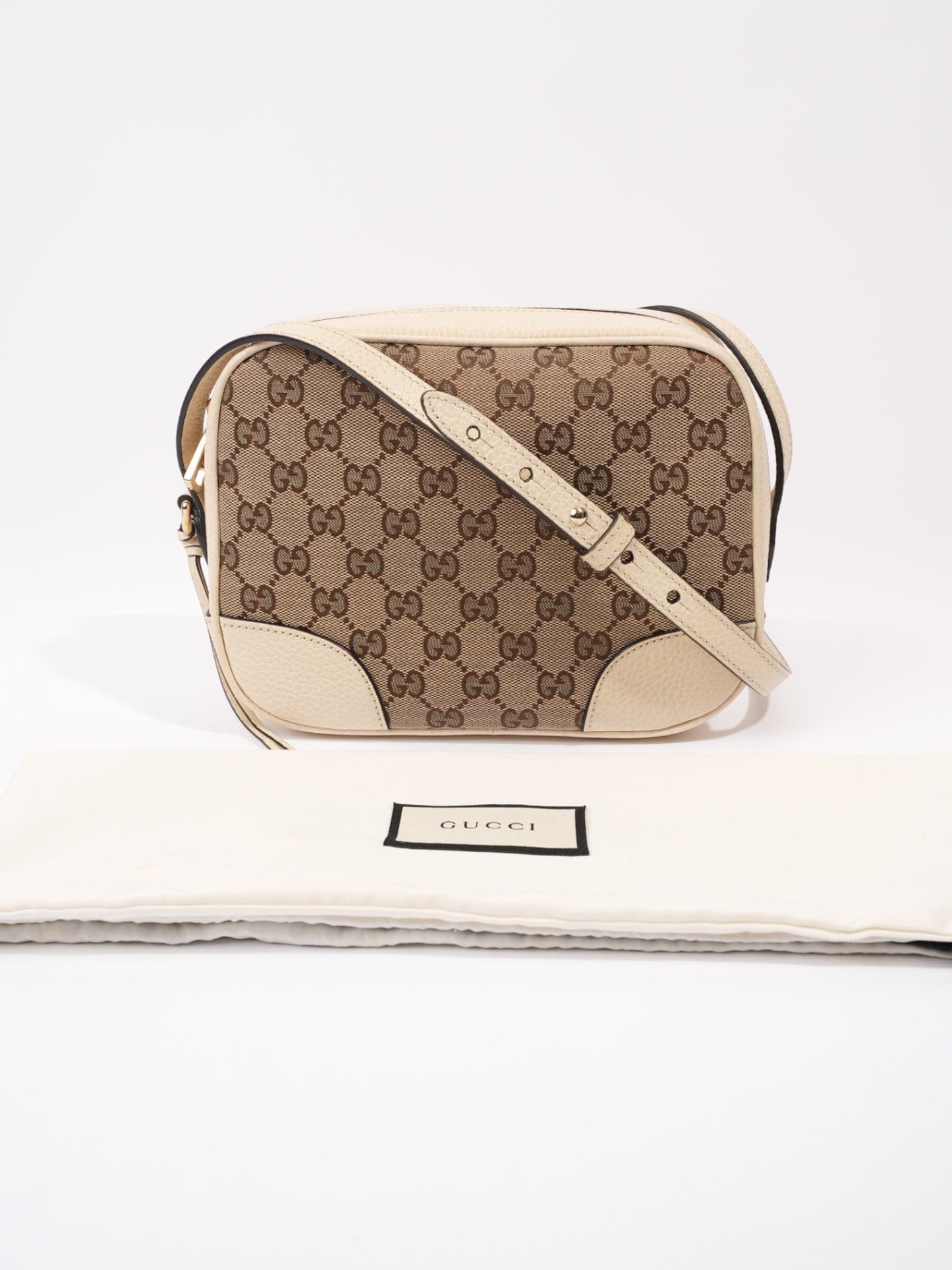 Gucci Bree Beige And Ebony GG Supreme / Cream Canvas