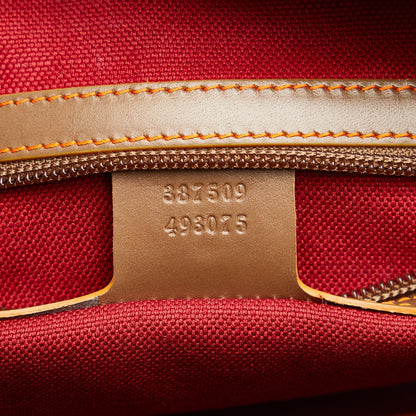 Brown Gucci GG Supreme Web Duffle Tote Satchel