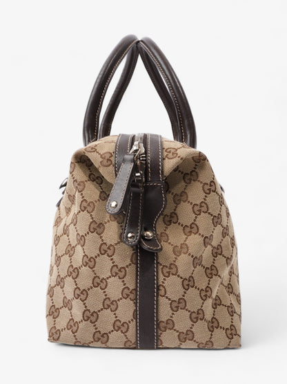 Gucci Match ball Boston Beige And Ebony GG Supreme Canvas