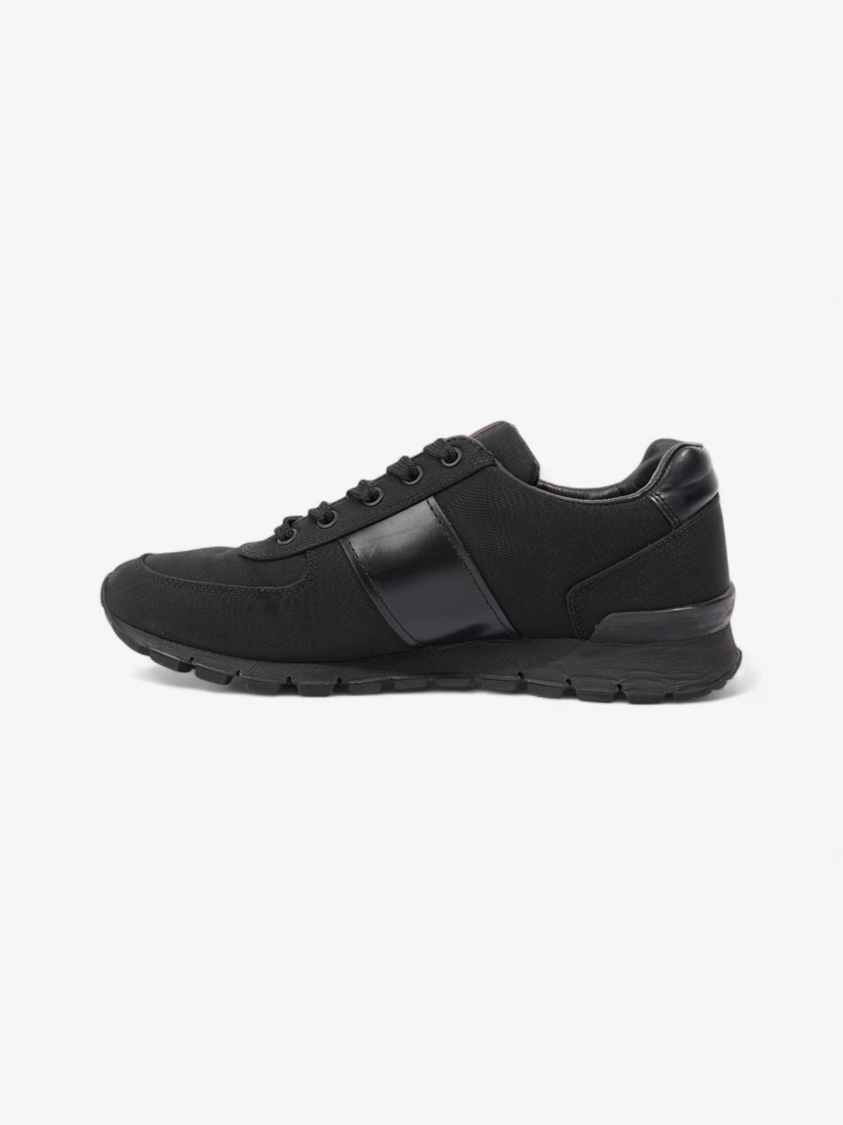 Prada Low Top Sneaker Black Canvas EU 38 UK 5
