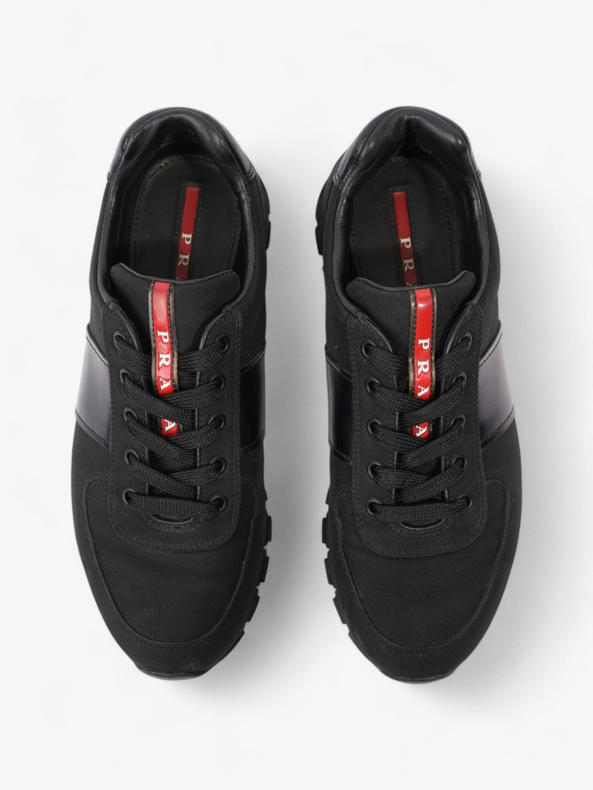 Prada Low Top Sneaker Black Canvas EU 38 UK 5
