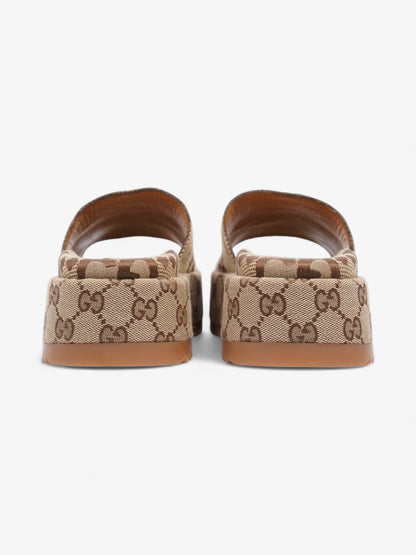 Gucci GG Platform Slide GG Supreme Canvas EU 38.5 UK 5.5