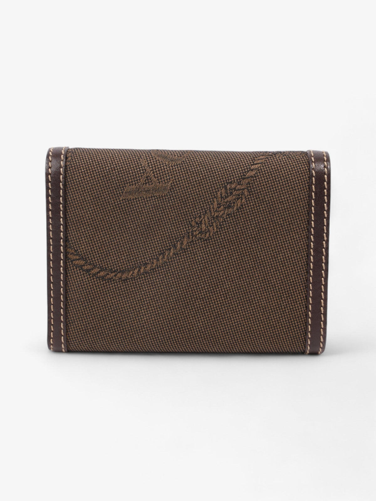 Prada Logo Wallet Beige / Brown Canvas